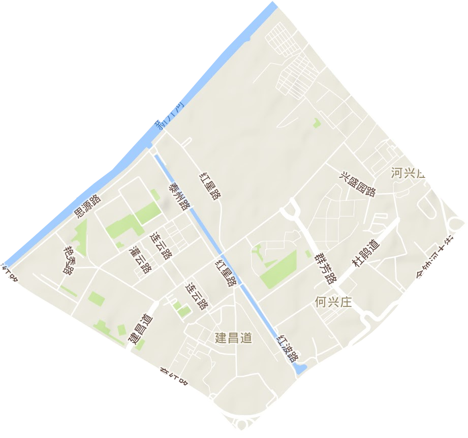 建昌道街道地形地图