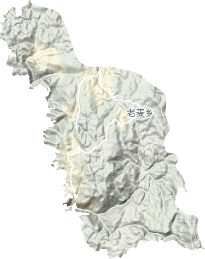 老麦乡地形地图