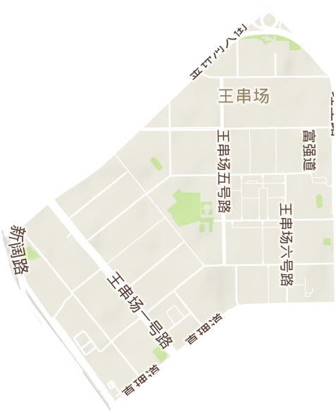 王串场街道地形地图