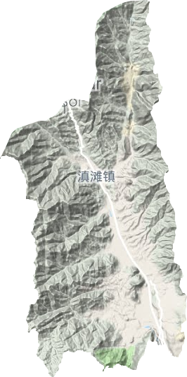 滇滩镇地形地图
