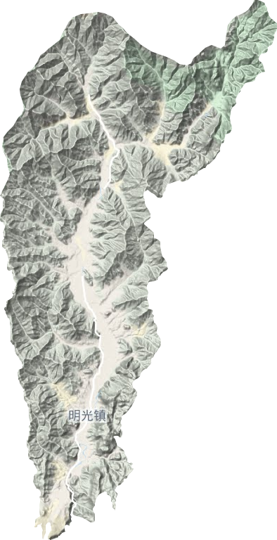 明光镇地形地图