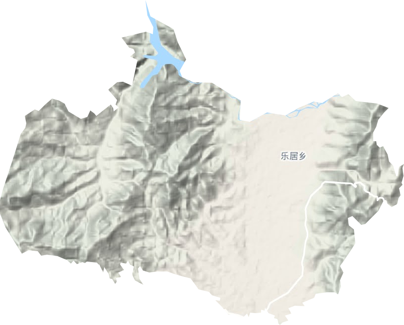 乐居镇地形地图