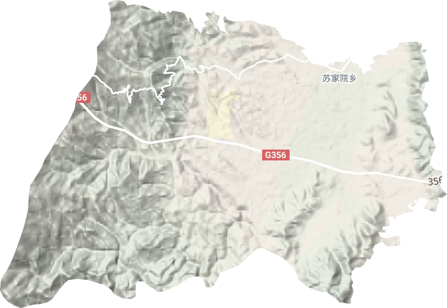 苏家院镇地形地图