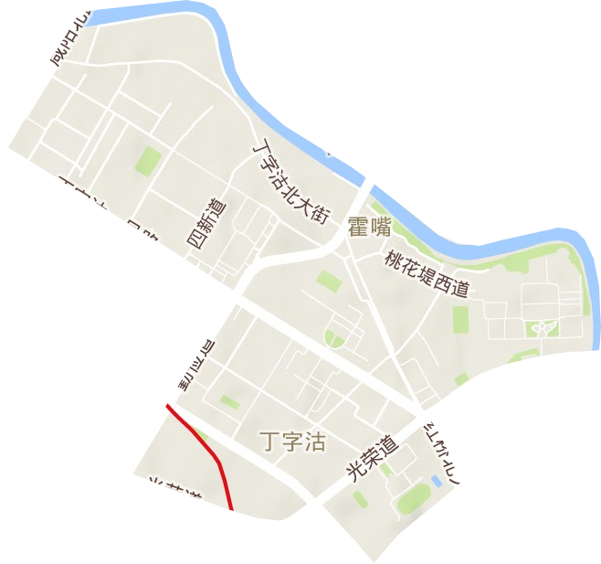 丁字沽街道地形地图