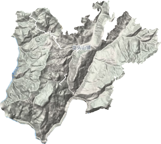 龙头山镇地形地图