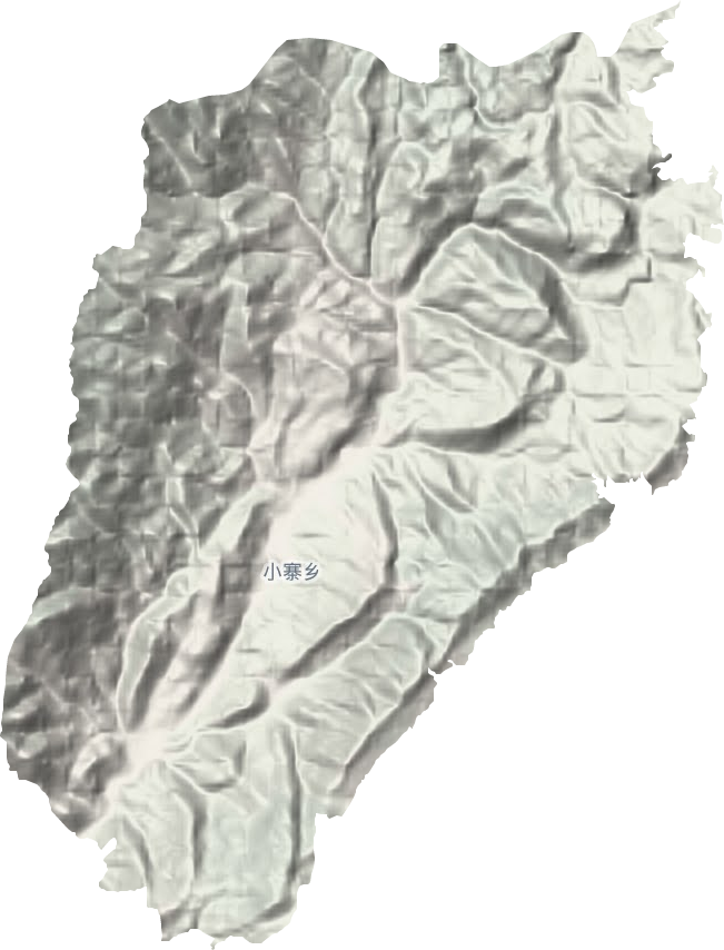 小寨镇地形地图