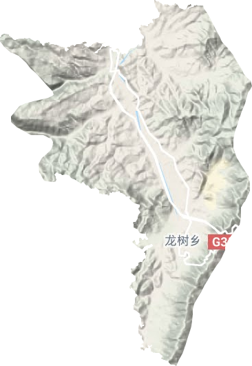 龙树镇地形地图