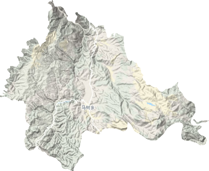 马树镇地形地图