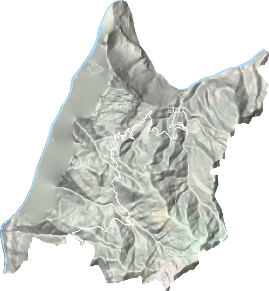 茂租镇地形地图