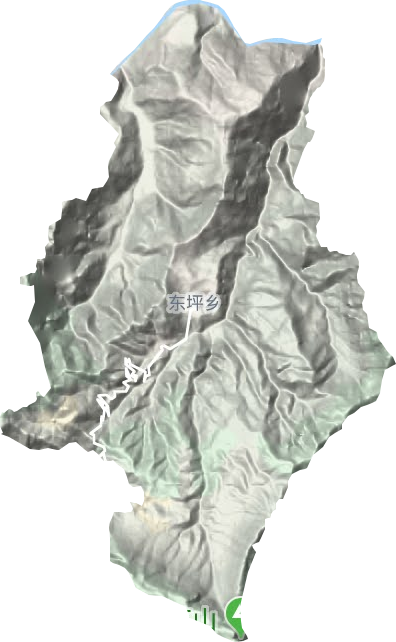 东坪镇地形地图