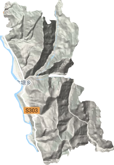 金塘镇地形地图