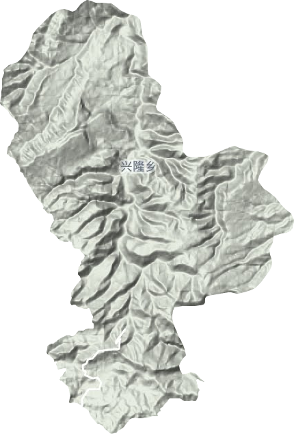 兴隆乡地形地图