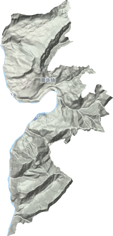 黄华镇地形地图