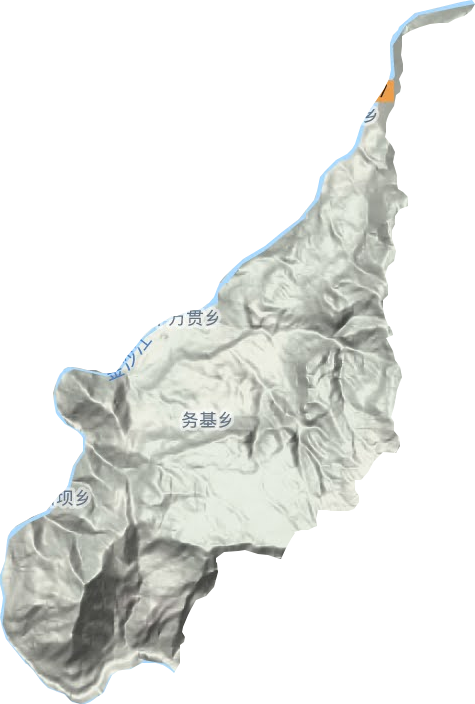 务基镇地形地图