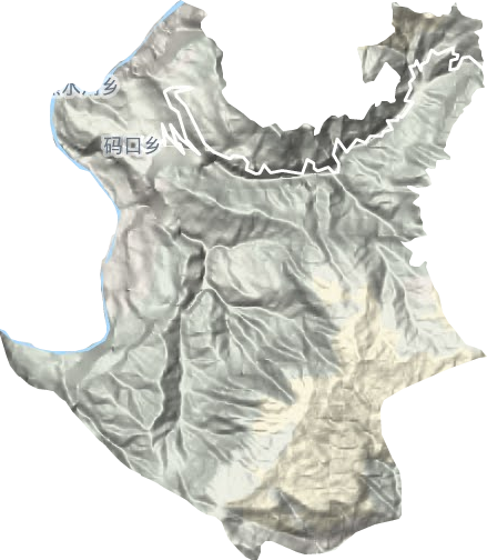 码口镇地形地图