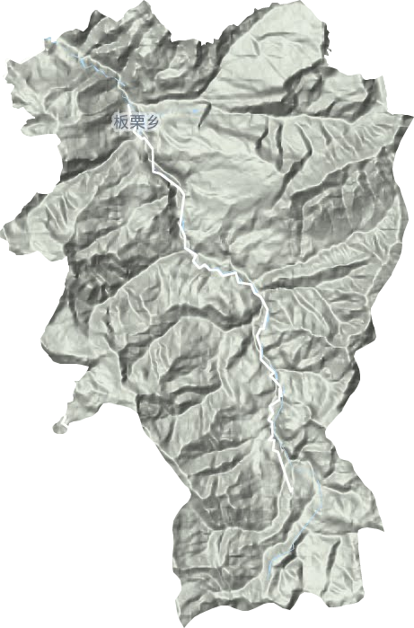 板栗镇地形地图