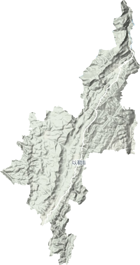 以勒镇地形地图