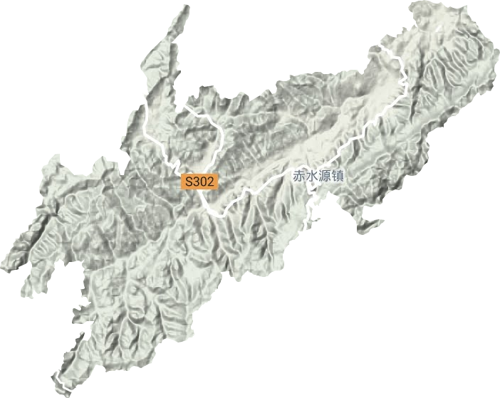 赤水源镇地形地图