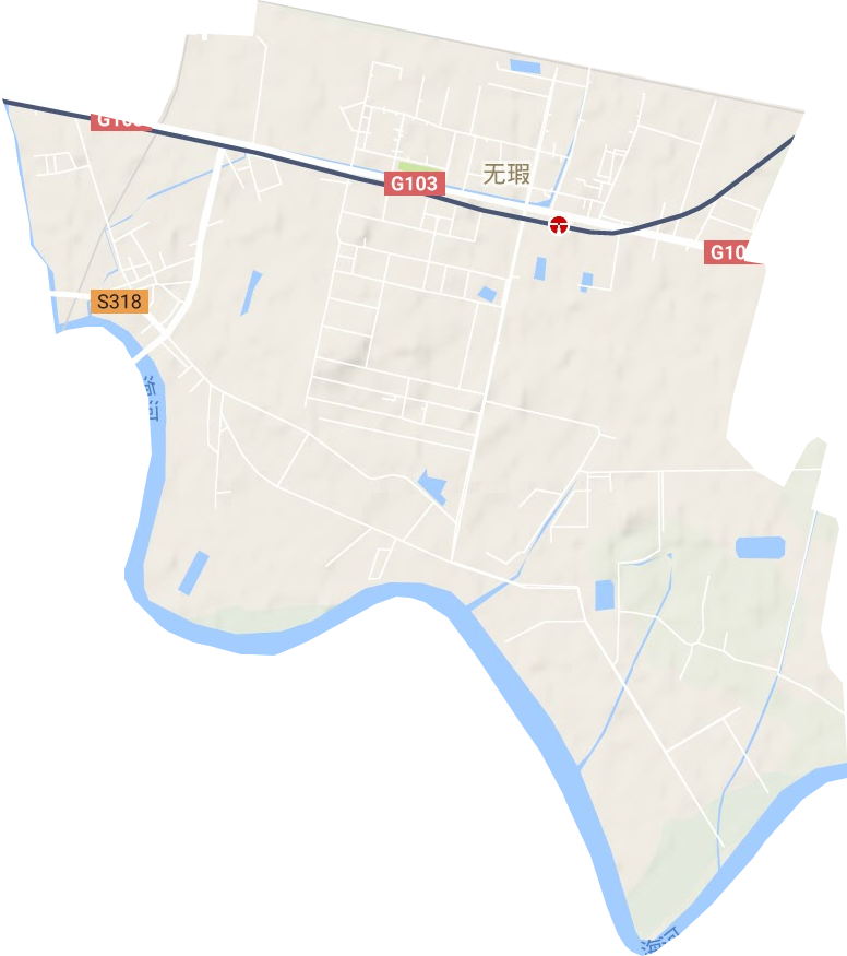 无瑕街道地形地图