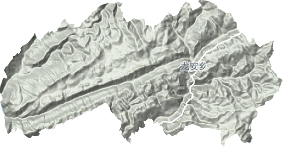 龙安镇地形地图