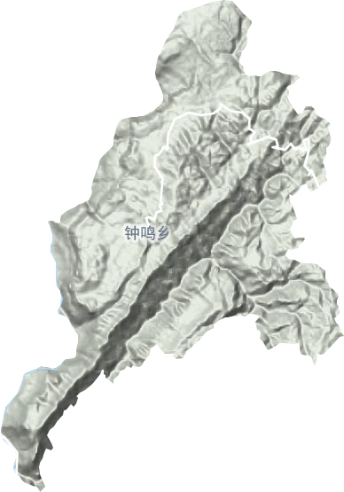 钟鸣镇地形地图
