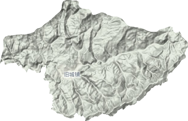 旧城镇地形地图