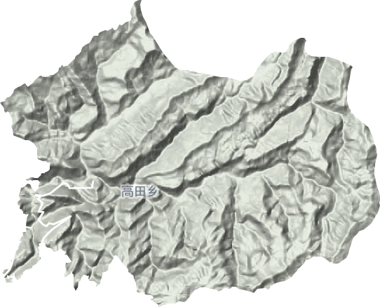 高田乡地形地图