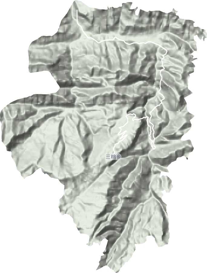 三桃乡地形地图