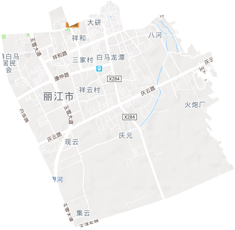 祥和街道地形地图