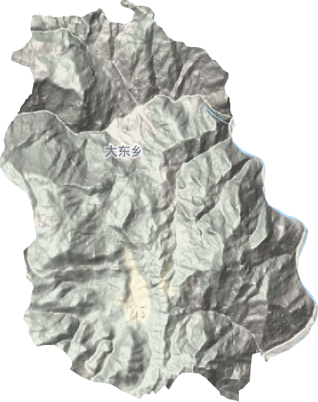 大东乡地形地图
