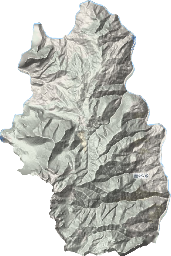 奉科镇地形地图