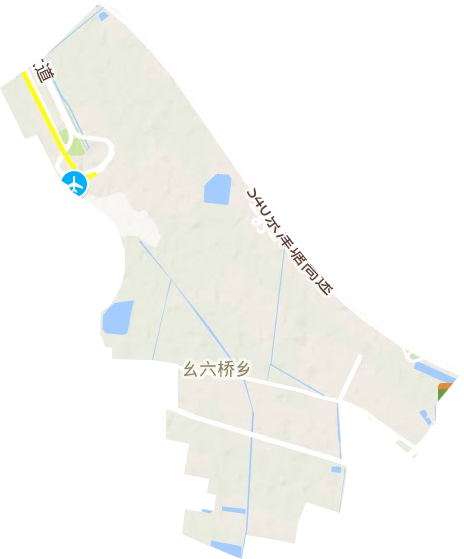 金桥街道地形地图