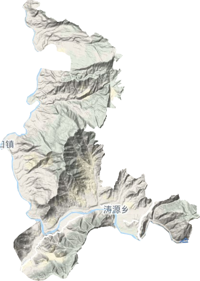 涛源镇地形地图