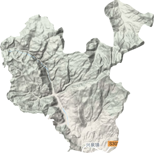 兴泉镇地形地图