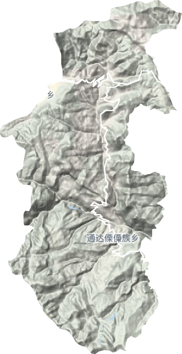 通达傈僳族乡地形地图