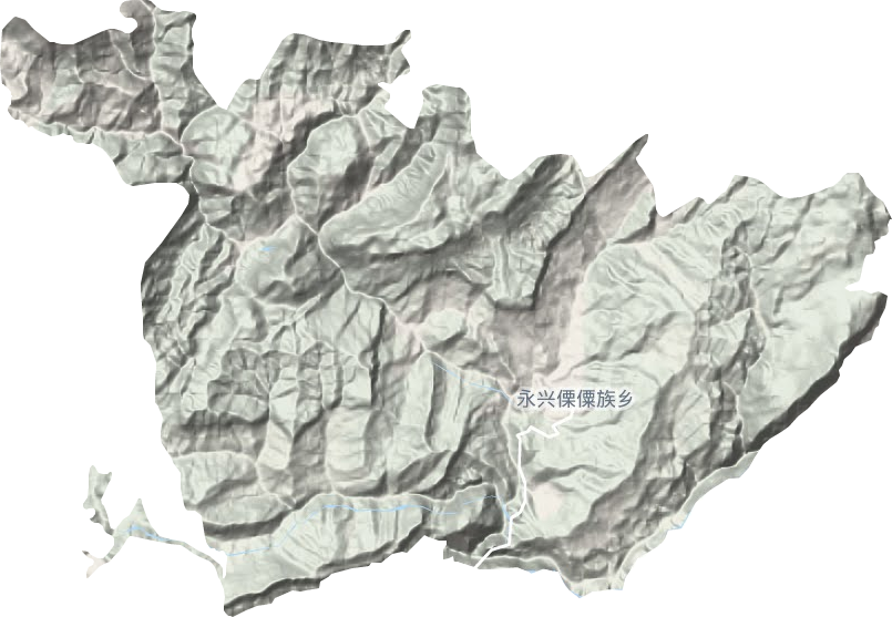永兴傈僳族乡地形地图