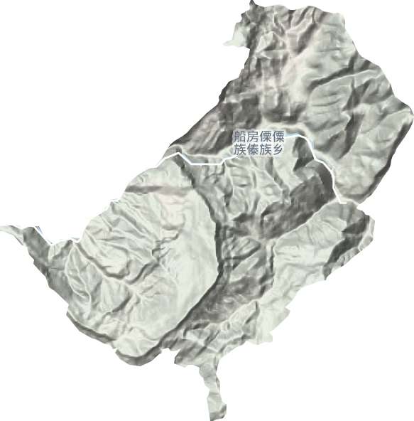 船房傈僳族傣族乡地形地图