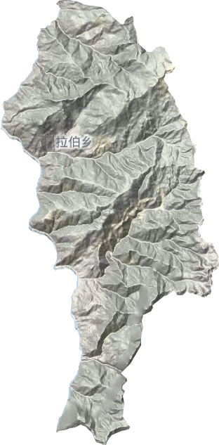 拉伯乡地形地图