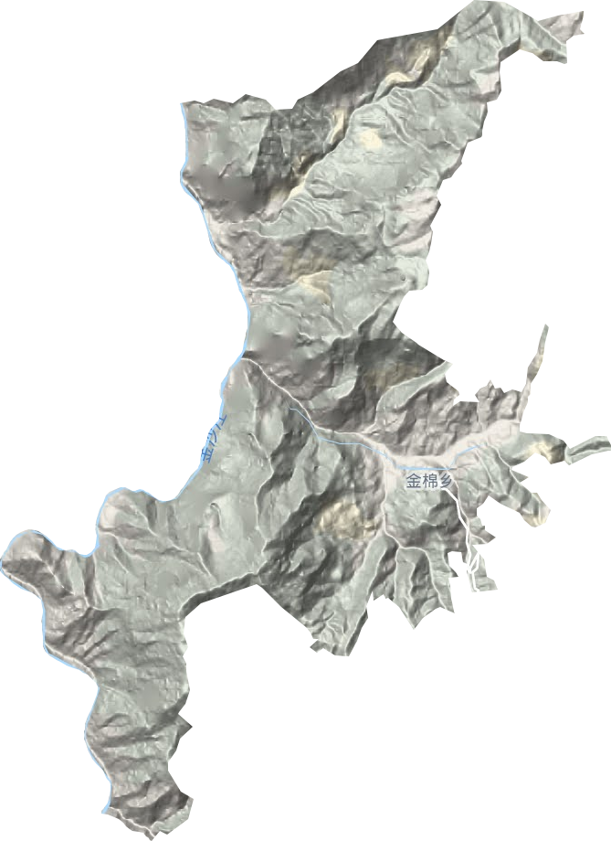 金棉乡地形地图