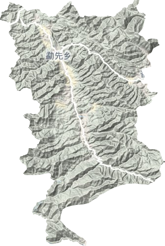勐先镇地形地图