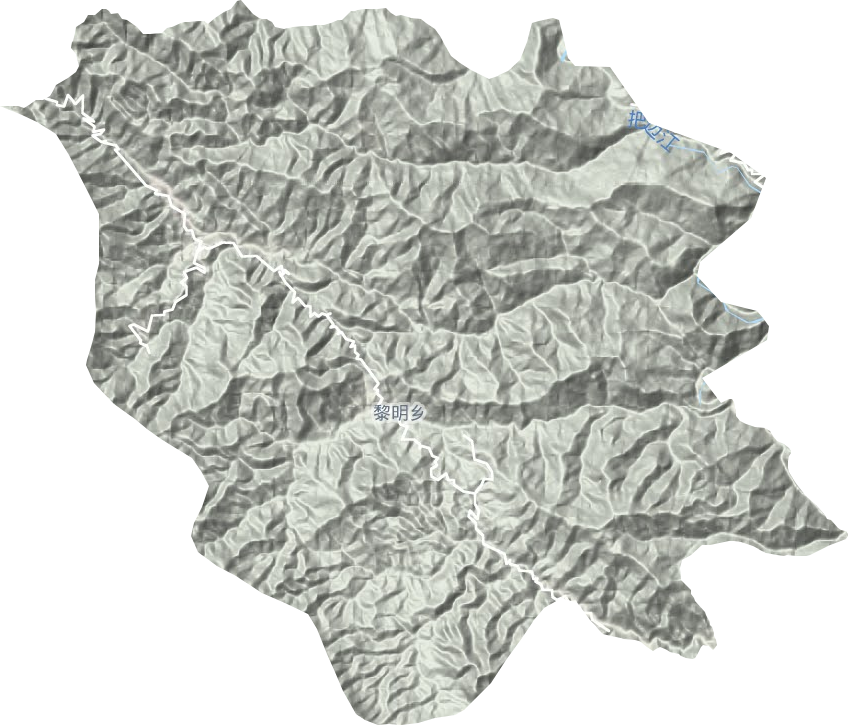 黎明乡地形地图
