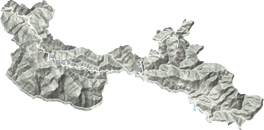 那哈乡地形地图