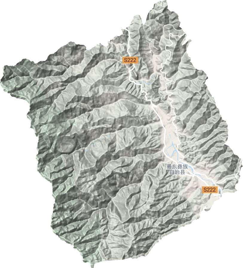 锦屏镇地形地图