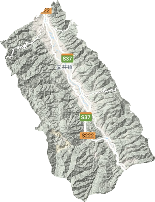 文井镇地形地图