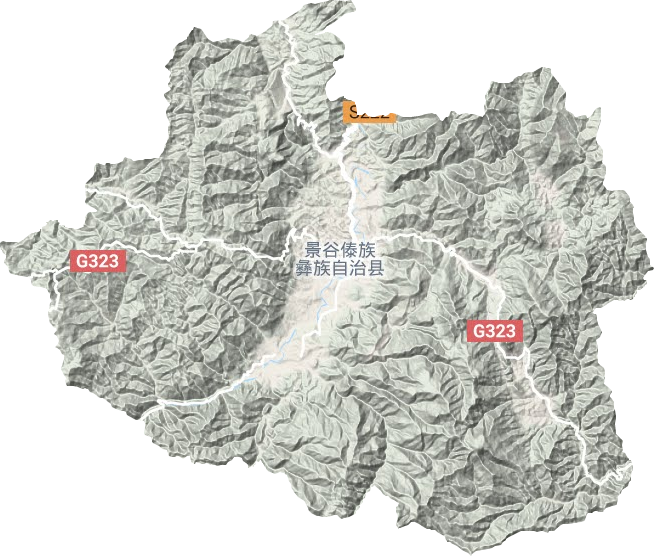 威远镇地形地图