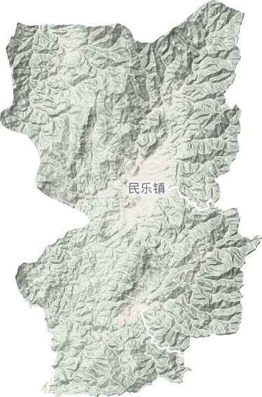 民乐镇地形地图