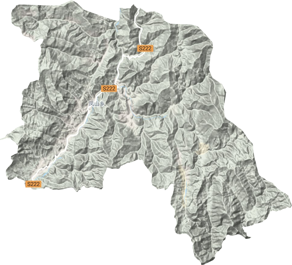 凤山镇地形地图