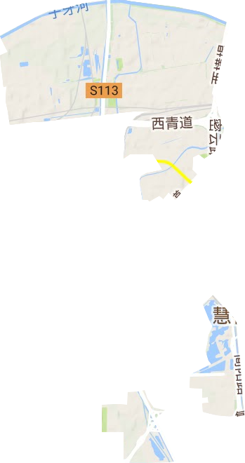 西营门街道地形地图