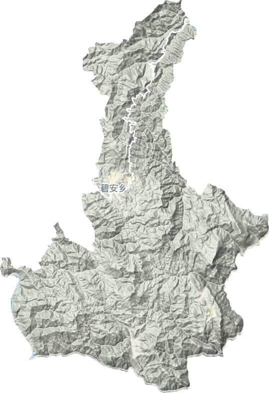 碧安乡地形地图
