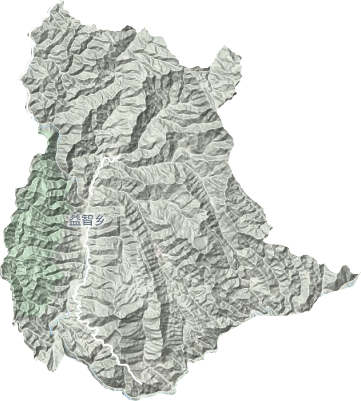 益智乡地形地图
